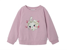 Name It sweatshirt pink with bunny